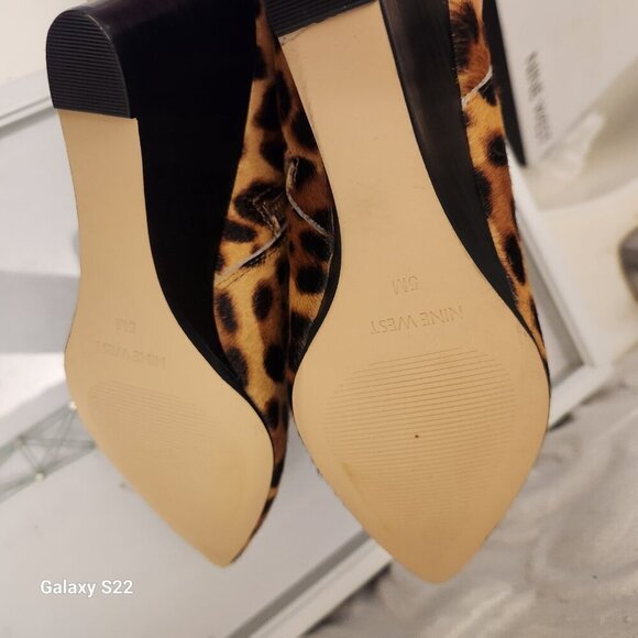 Nine West Carter Natural Multi Pony Nine West Wedge Ankle Boots. NIB. 5 - Picture 7 of 9